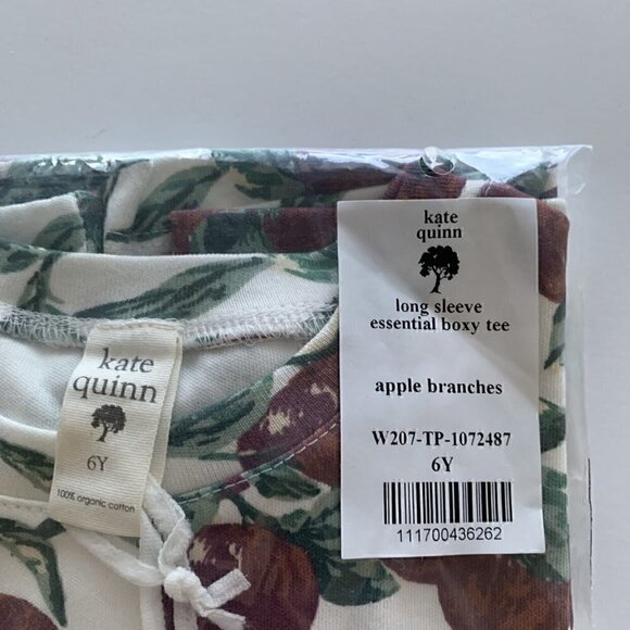 Kate Quinn Organics Apple Branches Boxy Tee 6 Years - Picture 5 of 5